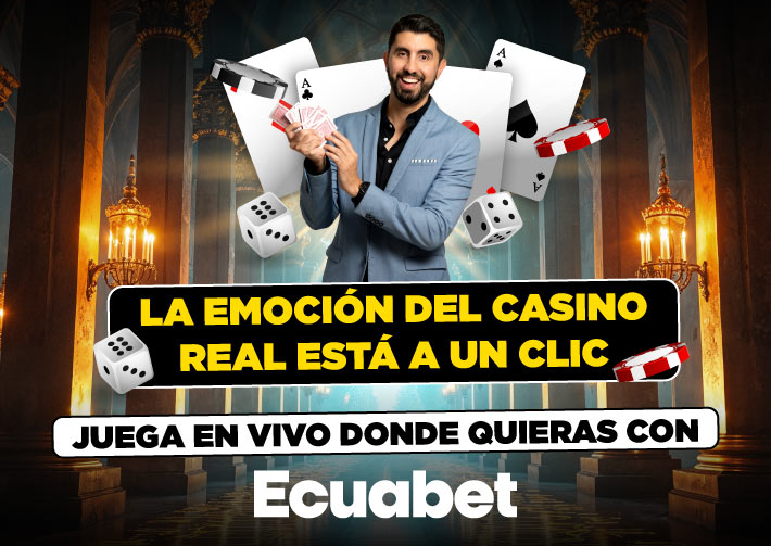 En Ecuabet casino, con apuestas en vivo y variedad de juegos disfruta de lo mejor de juegos en tiempo real en uno de los mejores casinos en Ecuador.