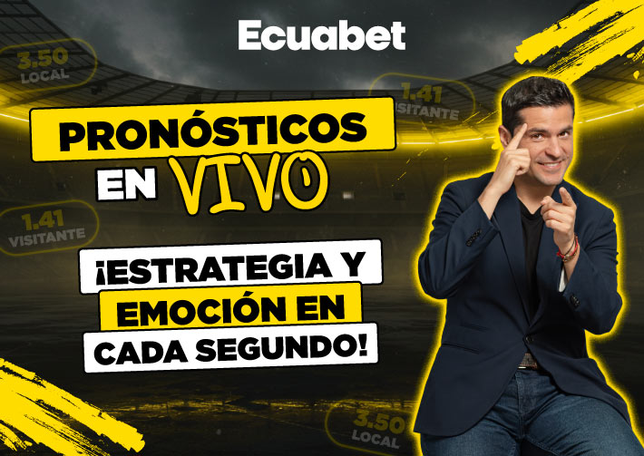 Guia completa de como hacer pronósticos en vivo con las mejores cuotas y mercados del país en Ecuabet. ¡Ingresa ya!