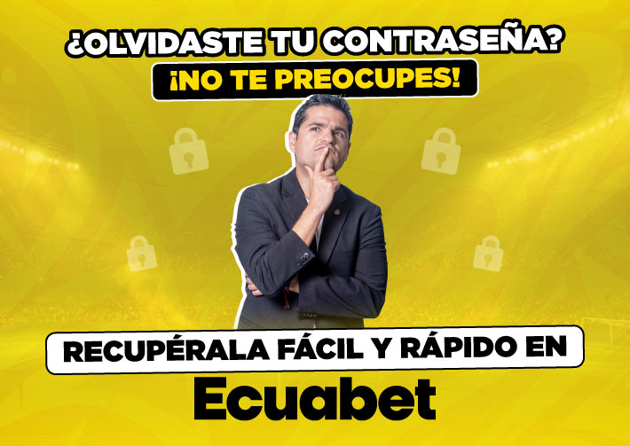 Cómo recuperar contraseña en Ecuabet, te guíamos en el proceso paso a paso en la plataforma de casas de apuestas deportivas online y casino online más confiable, Ecuabet.