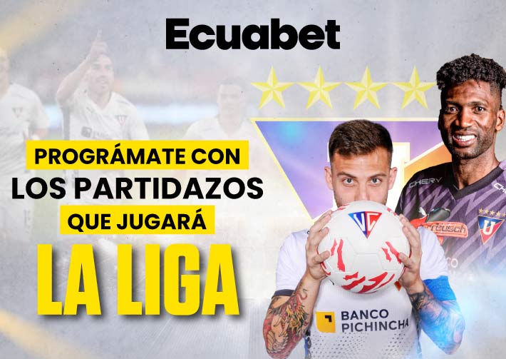 Analizamos los partidos de Liga de Quito en Copa Libertadores y Liga Pro. ¡Gana con estos juegos!. En la imagen: Ezequiel Piovi y Álvaro Domínguez