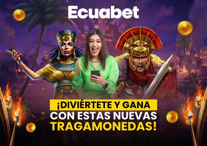 Diviértete con las nuevas tragamonedas de Ecuabet y su casino online. Ingresa aquí, prueba estos nuevos títulos y multiplica tu dinero.