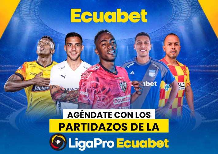 Aquí los mejores partidos de la LigaPro, consejos, cuotas, análisis y mucho más. Gana con Ecuabet y la Serie A de Ecuador. Jugadores de IDV, LDU, Orense, Barcelona SC, Emelec, Aucas