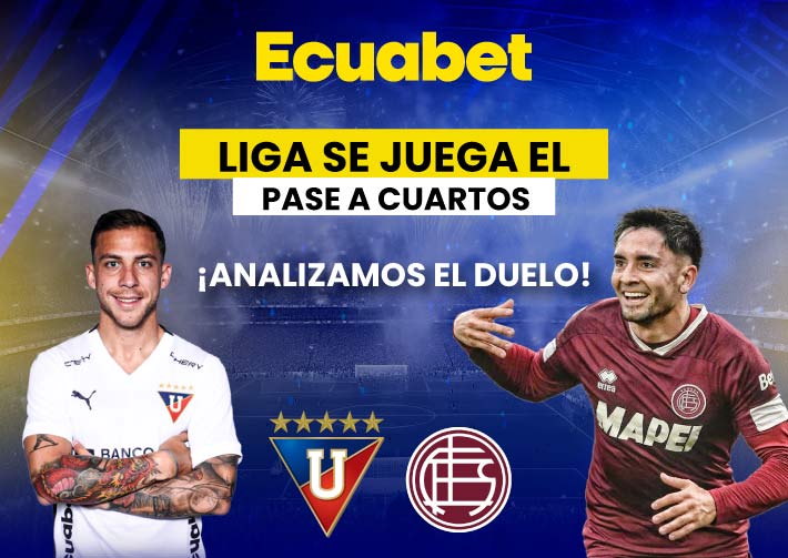 Analizamos el duelo de Lanús vs Liga de Quito en la Sudamericana. Conoce aquí datos, estadísticas y consejos para apostar y ganar en Ecuabet.