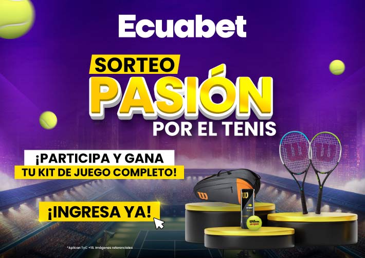 ¡Llega el US Open! Con tus pronósticos de tenis gánate un kit profesional de juego. Haz tu pronostico en Ecuabet y participa en el sorteo.