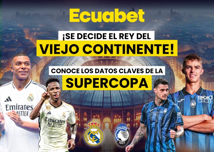 Real Madrid vs Atalanta van por la Supercopa de Europa. Aquí te damos datos, consejos, estadísticas y más para que ganes con tus pronósticos.