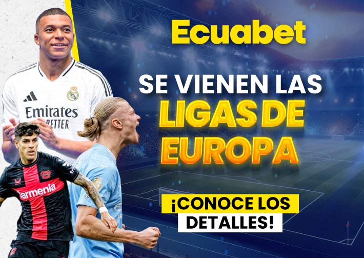 En Ecuabet fútbol te traemos los mejores partidos de las ligas de Europa. Mira aquí los mejores encuentros de La Liga, Premier League, Real Madrid, FC Barcelona y más.