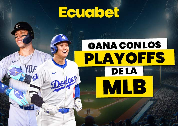 Prográmate con Ecuabet y los Playoffs de la MLB. Yankees, Dodgers, Padres, Mets, son muchos los equipos con los que puedes ganar ¡Ingresa ya!