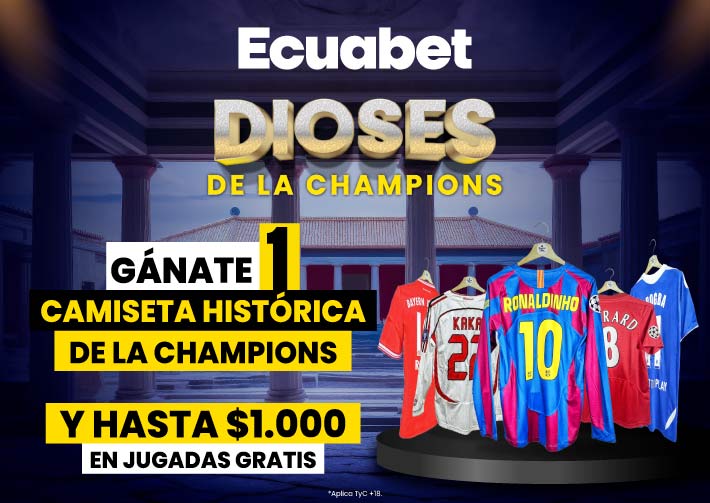 Gana freebets y una camiseta de Ronaldinho y otras leyendas de la Liga de Campeones. Te contamos como participar con tus pronósticos de fútbol