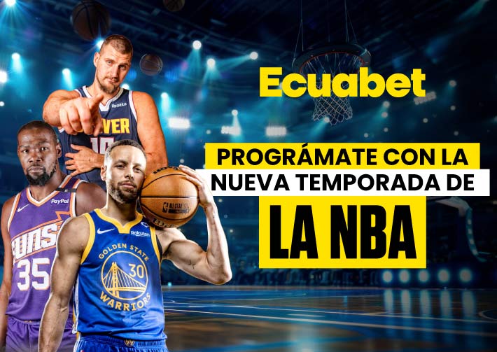 Arranca la temporada 24-25 del mejor baloncesto. Arma tus pronósticos NBA en Ecuabet y gana. Aquí el calendario y consejos para pronosticar con los mejores equipos como los Clippers, Lakers, Suns, Dallas Mavericks, etc.