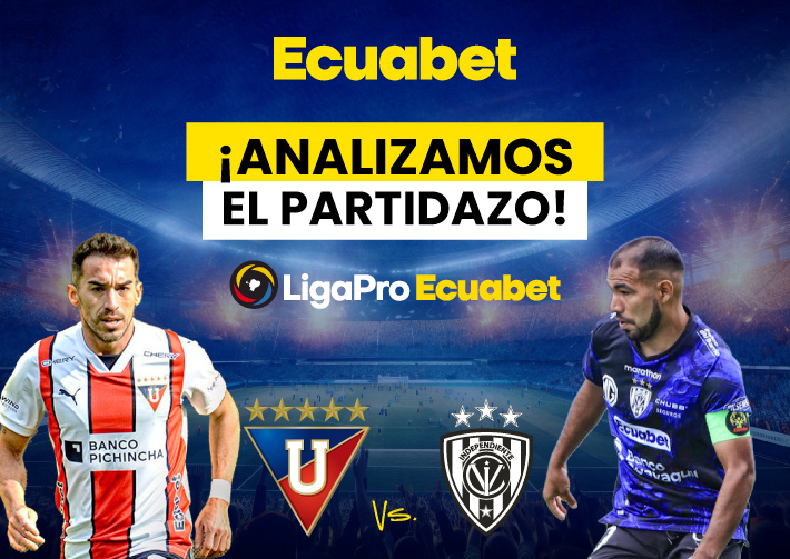 Te traemos datos para que pronostiques al duelo entre LDU vs IDV. ¿Liga, Independiente? ¿Cuál es tu favorito para ganar el fútbol ecuatoriano?