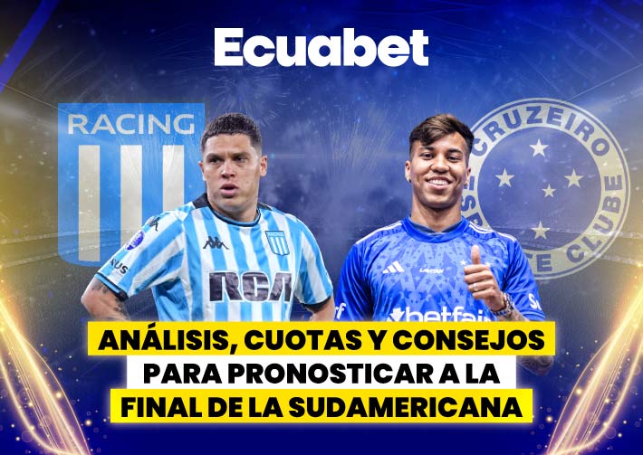 Te damos datos, cuotas y consejos para pronosticar a la Final Copa Sudamericana. Aquí analizamos el Racing vs Cruzeiro. ¡Ingresa ya!