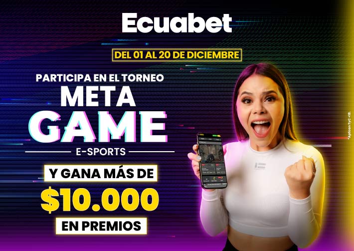 Juega en el torneo de E-sports de Ecuabet y ve por $10.000 en premios. Sácale provecho a tu afición por ESL, Tekken, PUBG, TFT y muchos más.