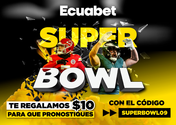 Aprovecha el bono de Ecuabet para pronosticar al Super Bowl LIX. Juega gratis a la final de la NFL entre Chiefs vs Eagles. ¡Conoce más aquí!