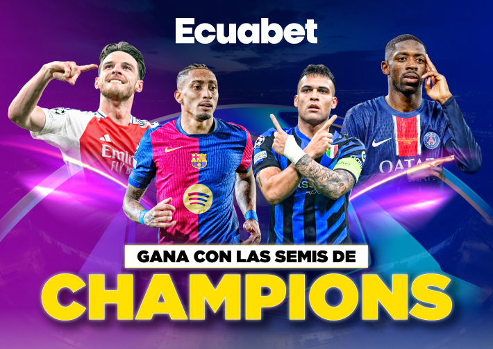 Gana en Ecuabet con las semifinales Champions League. Conoce aquí los pronósticos del Barcelona vs Inter y Arsenal vs PSG.