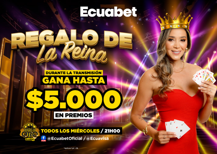 Recargar Ecuabet y gana más: disfruta de recargas Ecuabet y recibe Giros Gratis Ecuabet con la promo Regalo de la Reina.