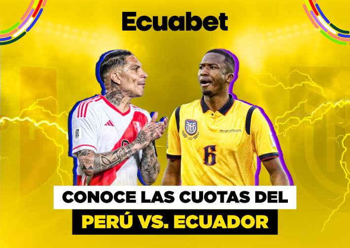 ¡Vive el Ecuador vs. Perú! Partido de la Selección de Ecuador en las Eliminatorias. Apuesta en Ecuabet y gana. ¡Registrate ya!