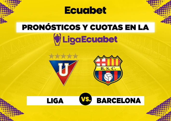 ¡Pronósticos Ecuabet para LDU Quito vs. Barcelona SC! Vive la Liga Ecuabet con Liga de Quito y Barcelona SC. ¡Pronóstica ya!