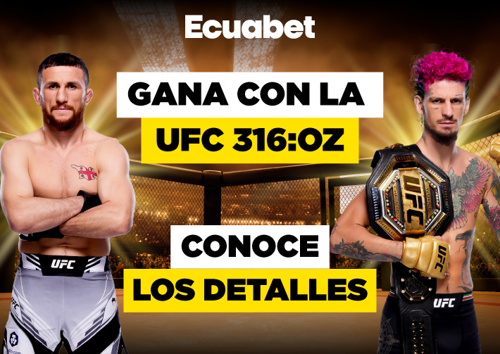 UFC 316: Dvalishvili vs O´Malley - Cuotas, y Análisis en Ecuabet ¡Haz tus pronósticos UFC por Dvalishvili o O'Malley en la Pelea Estela!