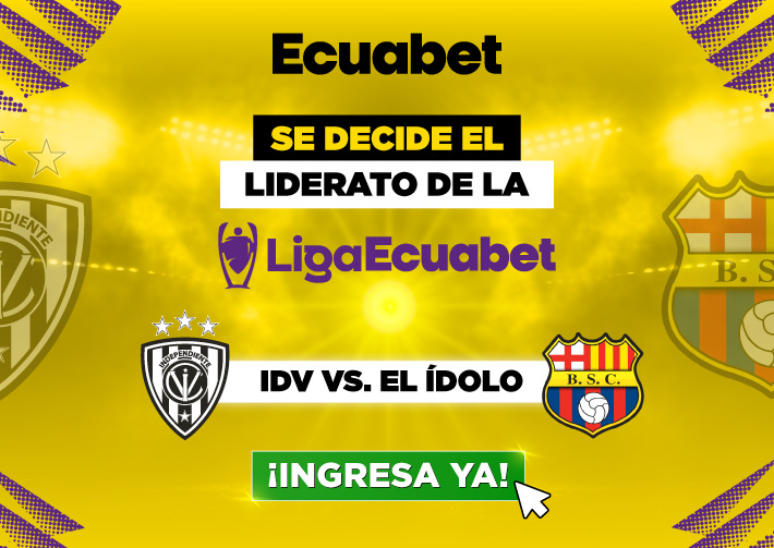IDV vs Barcelona por Liga Ecuabet: Conoce datos, estadísticas, cuotas y todo lo que debes saber para que hagas tus pronósticos Liga Ecuabet.