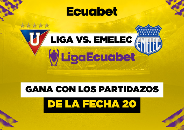 Pronósticos de la fecha 20 de la Liga Ecuabet: partido LDU de Quito y más con las mejores cuotas de las apuestas de Fútbol.