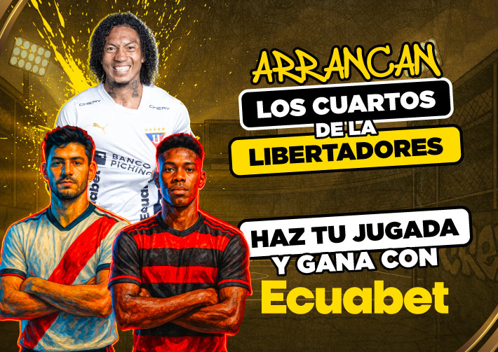 partidos de los cuartos de finales de la Copa Libertadores​ en Ecuabet con las mejores cuotas y pronósticos del país en Ecuabet. ¡Ingresa ya!