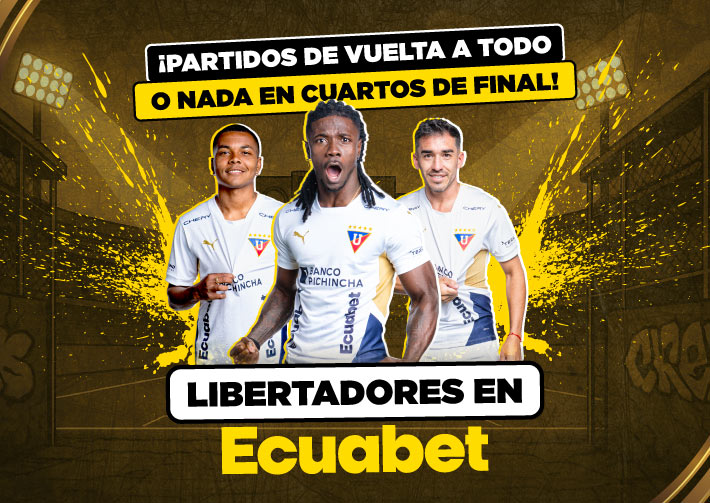 Pronósticos de la vuelta de los cuartos de final de la Copa Libertadores con los mejores mercados y pronósticos del país en Ecuabet. ¡Entra ya!