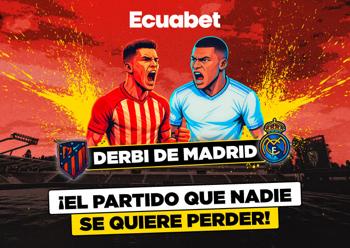 Pronósticos del partido Atlético de Madrid vs Real Madrid por LaLiga española con los mejores mercados y cuotas del país para que pronostiques en Ecuabet.