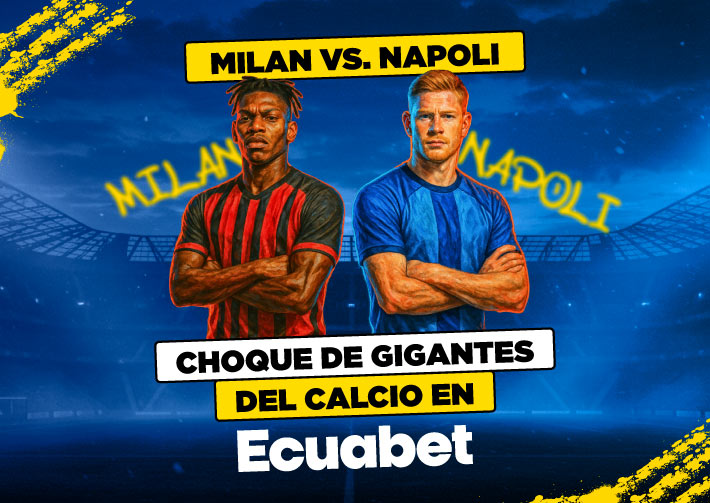 Pronóstico del partido AC Milan vs Napoli por la Seria A con las mejores cuotas y pronósticos del país. ¡Registrate ya!