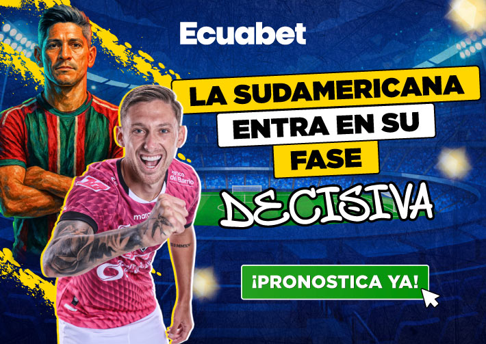 partidos de los cuartos de final de la Copa Sudamericana en Ecuabet con las mejores cuotas y pronósticos del país en Ecuabet. ¡Ingresa ya!
