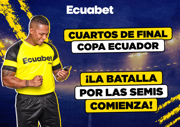 Previa de los cuartos de final Copa Ecuador con las mejores cuotas y mercados de Ecuador. ¡Registrate ya y comienza a pronosticar!