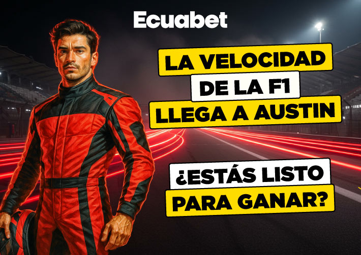 Pronósticos del GP Estados Unidos F1 Austin con las mejores cuotas y mercados del país. ¡Ingresa ya!