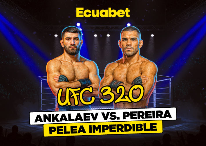 Pronóstico de UFC 320:Ankalaev vs Pereira con las mejores cuotas y mercados del país. ¡Registrate ya!