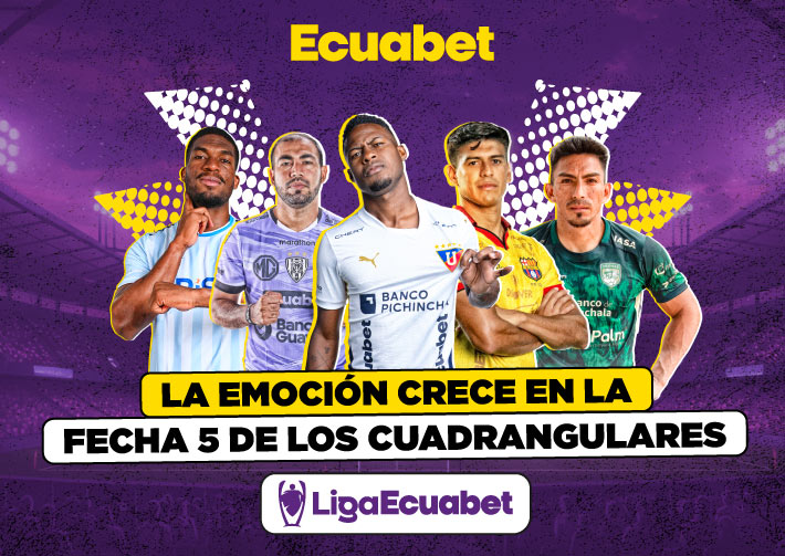 Apuestas de futbol en Ecuabet, con los mercados y cuotas del país de los cuadrangulares finales de la Liga Ecuabet. ¡Registrate ya!