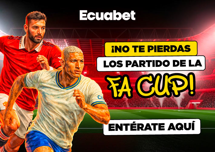Partidos de la tercera ronda de la FA Cup 2026, con análisis de resultados y pronósticos de fútbol Ecuador en Ecuabet.