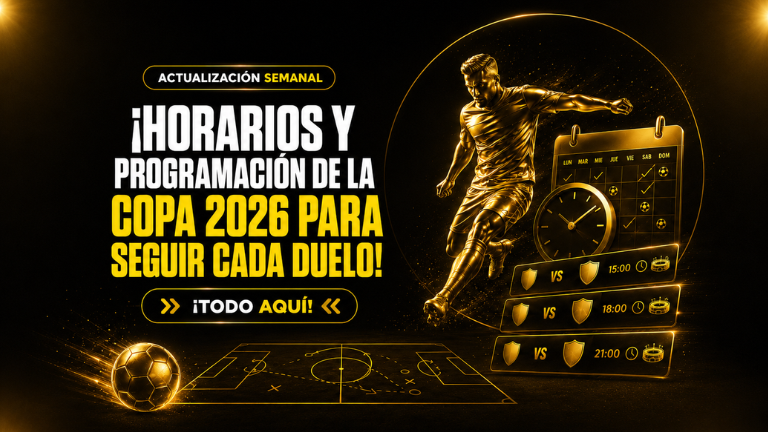 Horarios y programación de la Copa 2026 con partidos destacados, calendario por fechas y encuentros clave para Ecuador en Ecuabet.