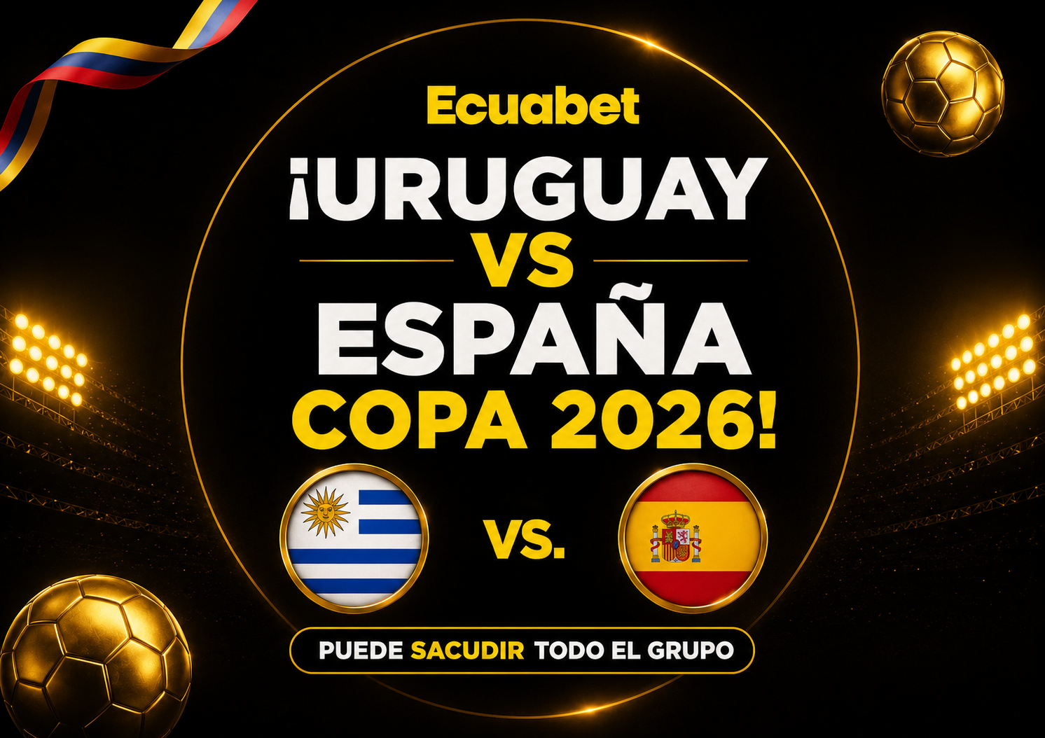 Jugadores de Uruguay y España antes del partido decisivo del Grupo H de la Copa 2026 en Guadalajara.