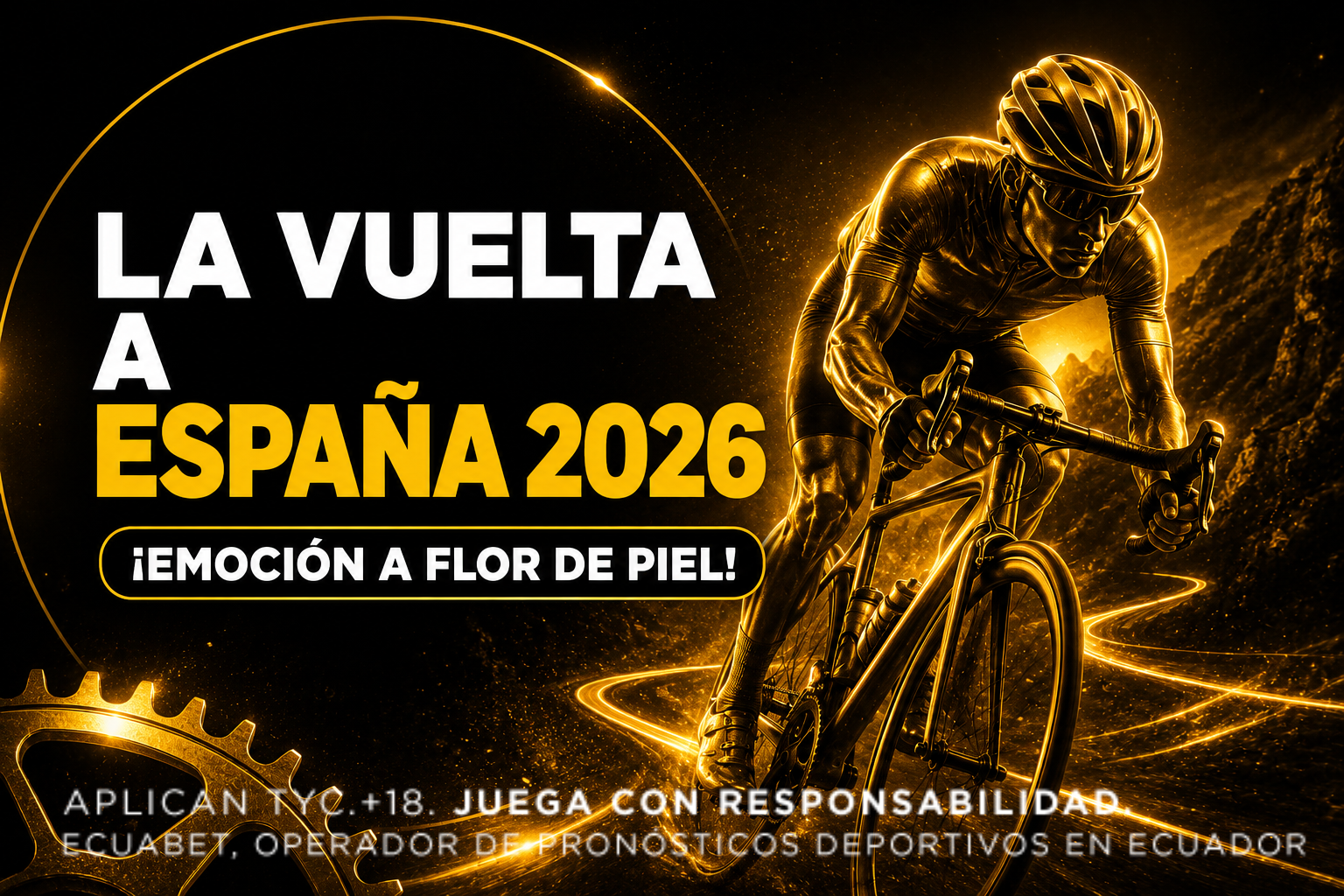 Richard Carapaz durante La Vuelta a España 2026, una edición con alta montaña, contrarrelojes y grandes favoritos por el maillot rojo.