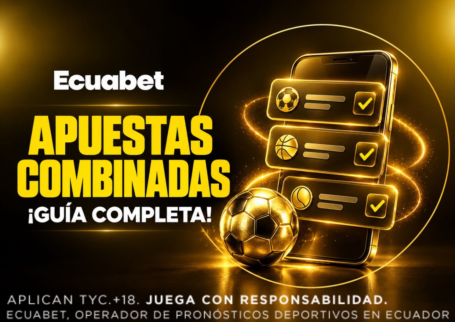 Aprende qué son las apuestas combinadas, cómo calcular un parlay y qué cambia en los parlays híbridos. Entra a Ecuabet y revisa los mercados disponibles.