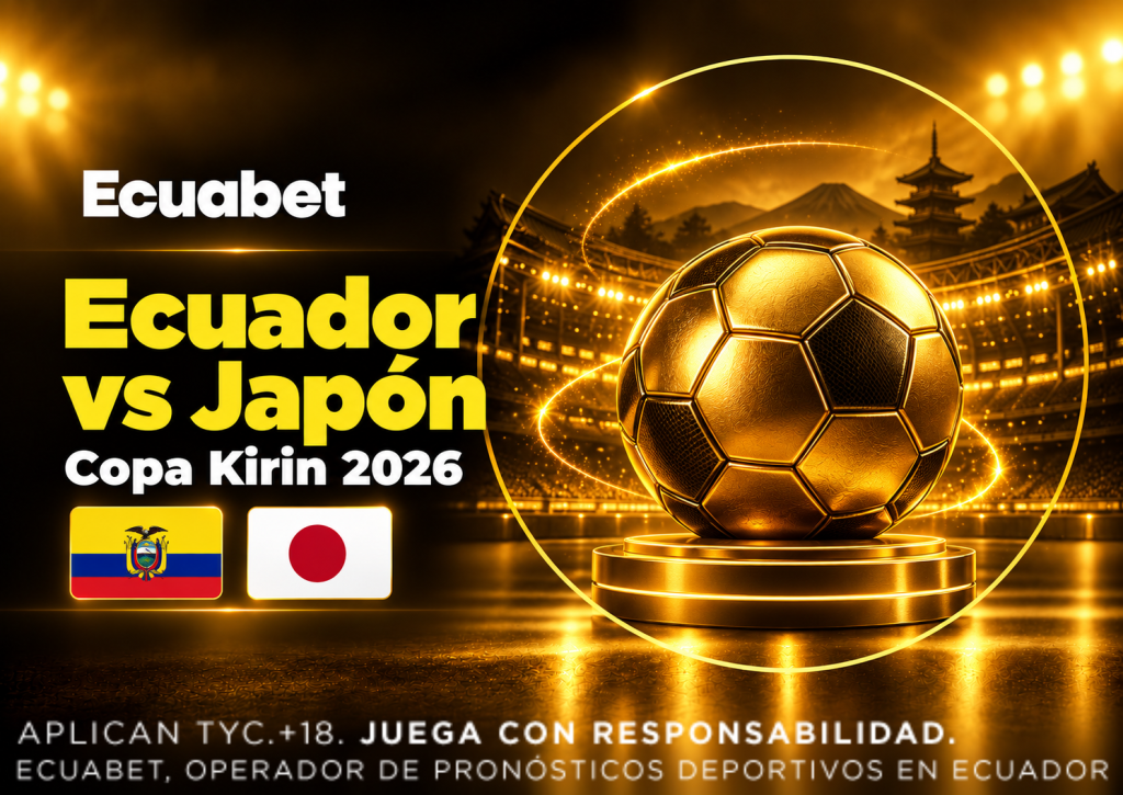 Ecuador vs Japón por la Copa Kirin 2026 en Yokohama durante la gira de La Tri por Asia.