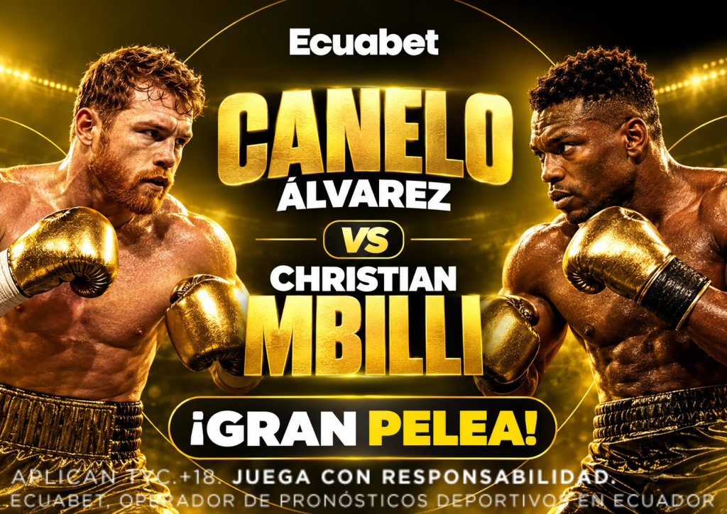 Canelo Álvarez vs Christian Mbilli frente a frente antes de su pelea del 31 de octubre de 2026 en Riad.