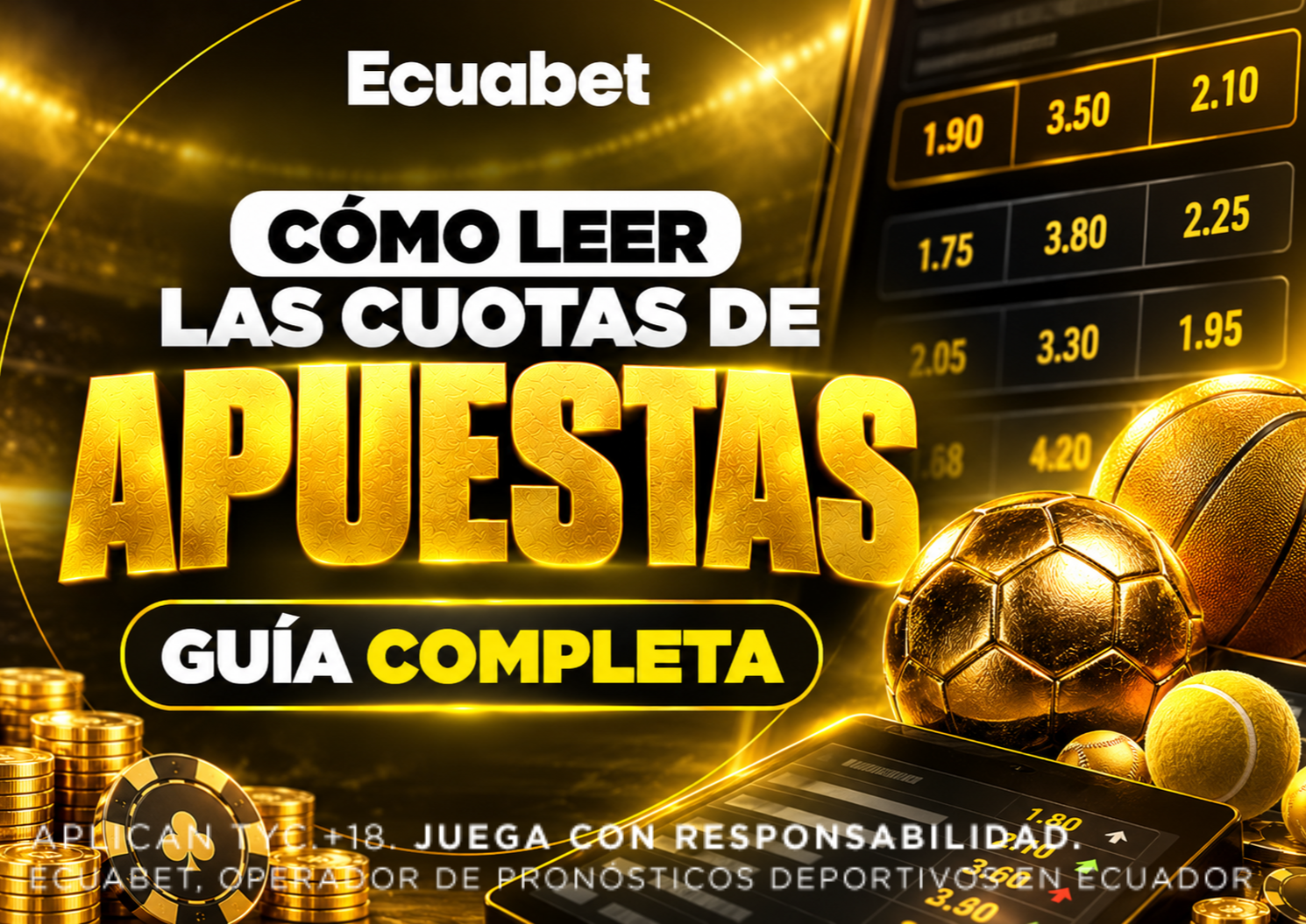 Cómo leer las cuotas de apuestas y calcular la probabilidad implícita antes de hacer un pronóstico en Ecuabet.