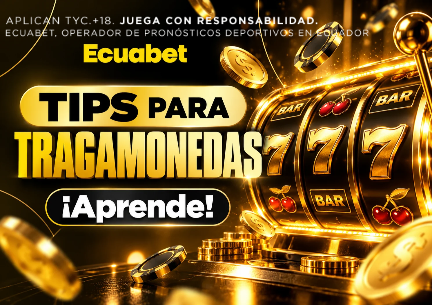Jugador aplicando tips para tragamonedas online en el casino seguro de Ecuabet.