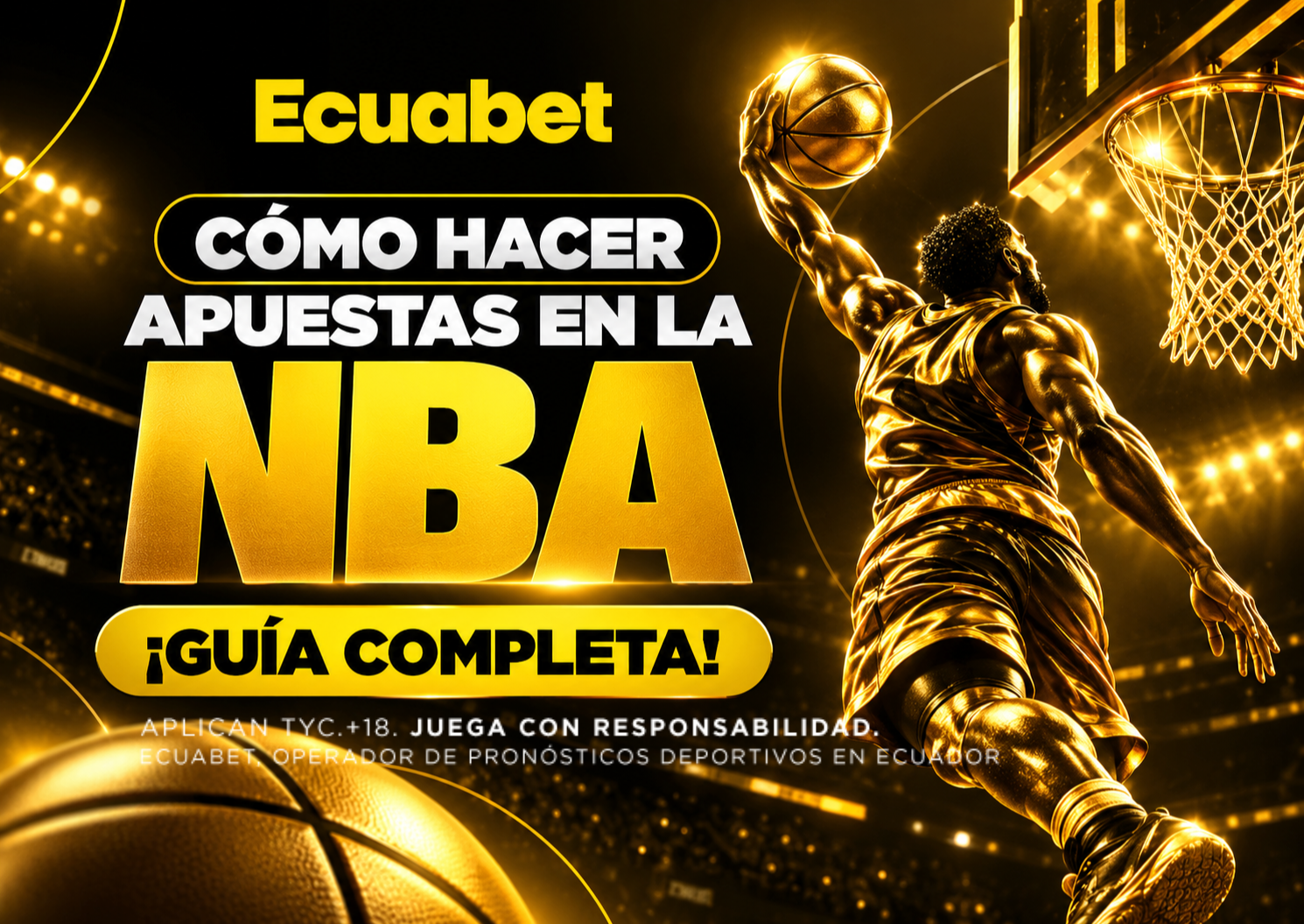 Pronósticos NBA y mercados para apostar en partidos de baloncesto desde Ecuabet Ecuador.